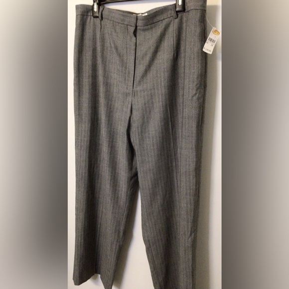 Talbots Pants - NWT Talbots stretch fabric gray dress pant size 16